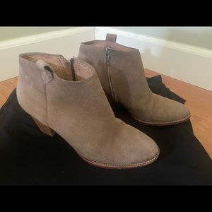 Madewell beige suede booty